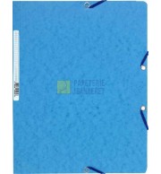 CHEMISE CARTE LUSTREE A ELASTIQUES SANS RABATS 240x320mm - TURQUOISE