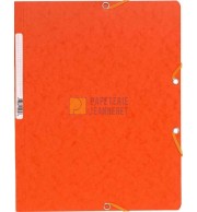 Chemise à élastique sans rabat carte lustrée 400gm2 - A4 Orange