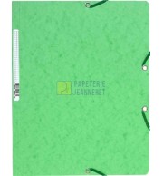 CHEMISE CARTE LUSTREE A ELASTIQUES SANS RABATS 240x320mm - TILLEUL