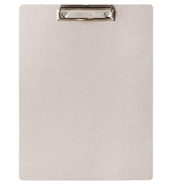 PORTE BLOC A4 A PINCE CARTE BRUTE COULEUR BLANCHE