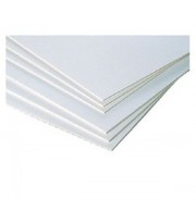 FEUILLE CARTON GRIS / BLANC  50 X 65 cm 1200g LOT 10 FLLES