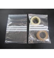 SACHET FLEXI PRESSION BANDES BLANCHES 160X220mm - PAQUET DE 1000