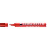 MARQUEUR PERMANENT EDDING 2000C POINTE OGIVE - ROUGE