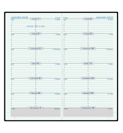 AGENDA SEMAINIER FORMAT POCHE SL 17 - 9X17.5 CM