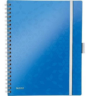 CAHIER WOW BE MOBILE A4 QUAD5X5 BLEU