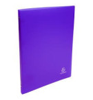 CLASSEUR POLYPRO 4 ANNEAUX TRANSLUCIDE VIOLET - DIAM.15mm