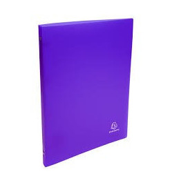 CLASSEUR POLYPRO 2 ANNEAUX TRANSLUCIDE VIOLET - DIAM.15mm