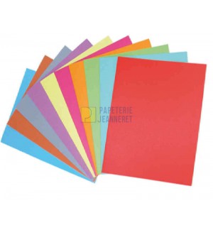 CHEMISES 240X320mm 210G ASSORTIES - PAQUET DE 100