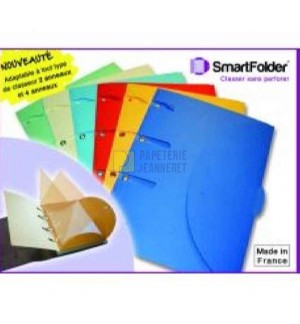 CHEMISES SMARTFOLDER A4 ASSORTIES - PAQUET DE 12