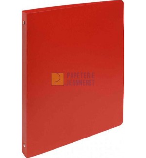 CLASSEUR POLYPRO 4 ANNEAUX ROUGE - DIAM.30mm