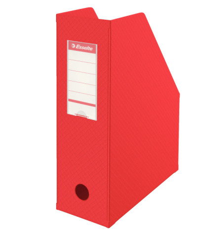 PORTE REVUES PVC DOS 100mm ROUGE