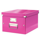 BOITE DE RANGEMENT CLICK'N STORE 265X188X335mm ROSE