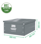 BOITE DE RANGEMENT CLICK'N STORE 350X188X450mm VERTE