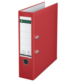 CLASSEUR A LEVIER LEITZ ROUGE - DOS 80mm