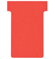 FICHES T INDICE 2 ROUGES - PAQUET DE 100