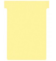 FICHES T INDICE 3 JAUNES - PAQUET DE 100