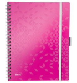 CAHIER WOW BE MOBILE QUAD5X5 ROSE