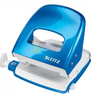 PERFORATEUR METAL 2 POINCONS LEITZ WOW 5008 BLEU