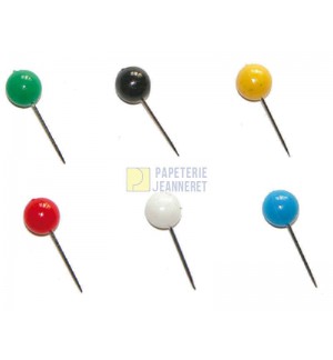 BOITE 100 EPINGLES SPHERIQUES ASSORTIES