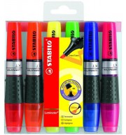 POCHETTE DE 6 SURLIGNEUR STABILO LUMINATOR
