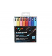MARQUEURS PEINTURE POSCA EXTRA-FINS COUL. ASSORTIES-BOITE DE 16