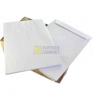 500 ENVELOPPES PAPIER RECYCLE BLANC 80G 162X229mm C5