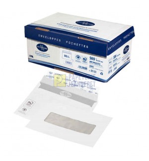 500 ENVELOPPES MECANISABLES 162X229mm 80G GOMMEES - 12963