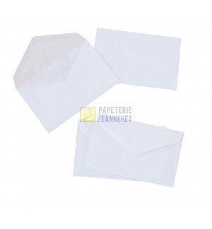 500 ENVELOPPES BLANCHES ELECTION 90X140mm 64G