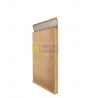 250 POCHETTES KRAFT ARME A SOUFFLET 260X330X30mm 120G