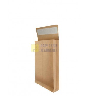 250 POCHETTES KRAFT ARME A SOUFFLET 260X330X50mm 120G