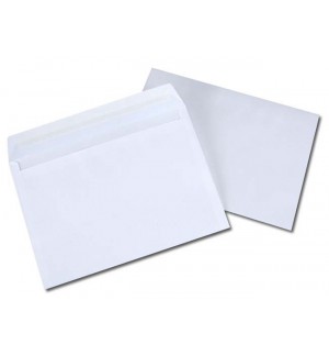 500 ENVELOPPES BLANCHES 114X162mm 80G AUTOADHESIVES