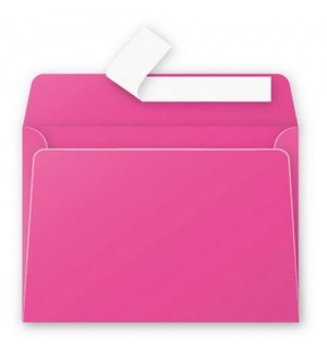 ENVELOPPE 114X162mm ROSE FUCHSIA AUTO ADHESIVE 120G - PAQUET DE 50