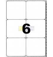 ETIQUETTES LASER BLANCHES 105X99mm - BOITE DE 600 - 1037