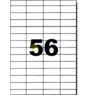 ETIQ LASER BLANCHE 52.5X21.2 / BOITE 5600 