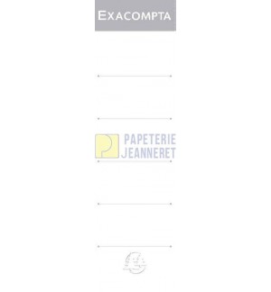 ETIQUETTES EN CARTON POUR CLASSEMENT DOS LARGE - SACHET DE 10