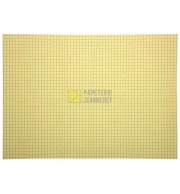 FICHES BRISTOL 75X125 JAUNE 5X5 / PAQ 100