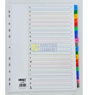 INTERCALAIRES MYLAR A4 ALPHABETIQUES