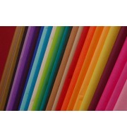 24 feuilles papier de soie coloris assortis 50X75 cm