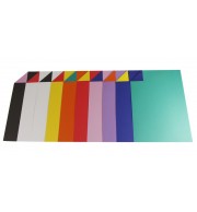 PAPIER CARTOLINE  BICOLORE 150GRS 10COUL 50 FLLES 50X32.5CM
