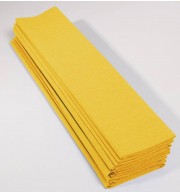 PAPIER CREPON PQT 10 RLX JAUNE 40%