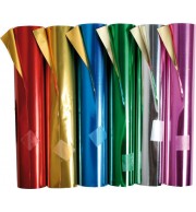 PAPIER 90grs ALUMINIUM DBLE FACE 0.80mX0.50m BLEU