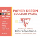 PAD96772-papier-dessin-coul-pastel-ass-240x320-160g-poch-12f - Vue 1