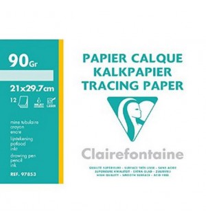 PAPIER CALQUE 210X297 90G / POCH 12F