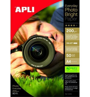 PAPIER PHOTO A4 200G - PAQUET DE 50 FEUILLES