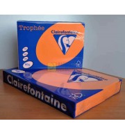 RAMETTE 500F REPRO CLAIREFONTAINE 80G A4 ORANGE VIF