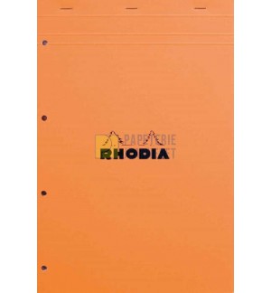 BLOC RHODIA LIGNE 210X318mm - 80G - PERFO 4 TROUS