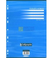 FEUILLETS MOBILES 90G 5X5 A4 - PAQUET DE 50 FEUILLES