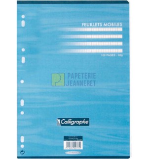 FEUILLETS MOBILES 90G SEYES 21X29.7cm - PAQUET DE 100F (200P)