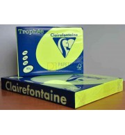 RAMETTE 500F REPRO CLAIREFONTAINE 80G A3 JAUNE FLUO