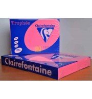 RAMETTE 500F REPRO CLAIREFONTAINE 80G A3 ROSE FLUO